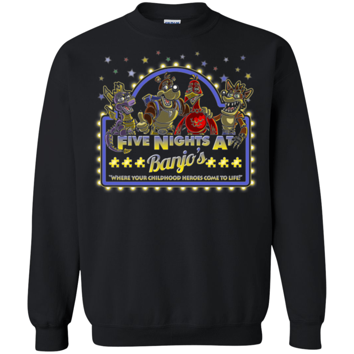 Sweatshirts Black / Small Five Nights at Banjos Crewneck Sweatshirt