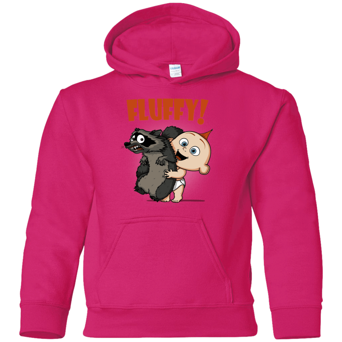 Sweatshirts Heliconia / YS Fluffy Raccoon Youth Hoodie