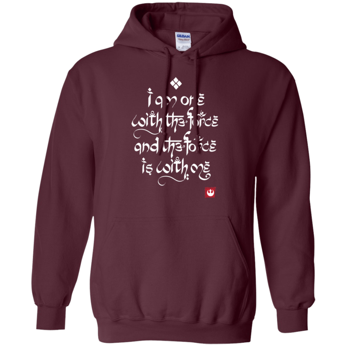 Sweatshirts Maroon / Small Force Mantra White Pullover Hoodie