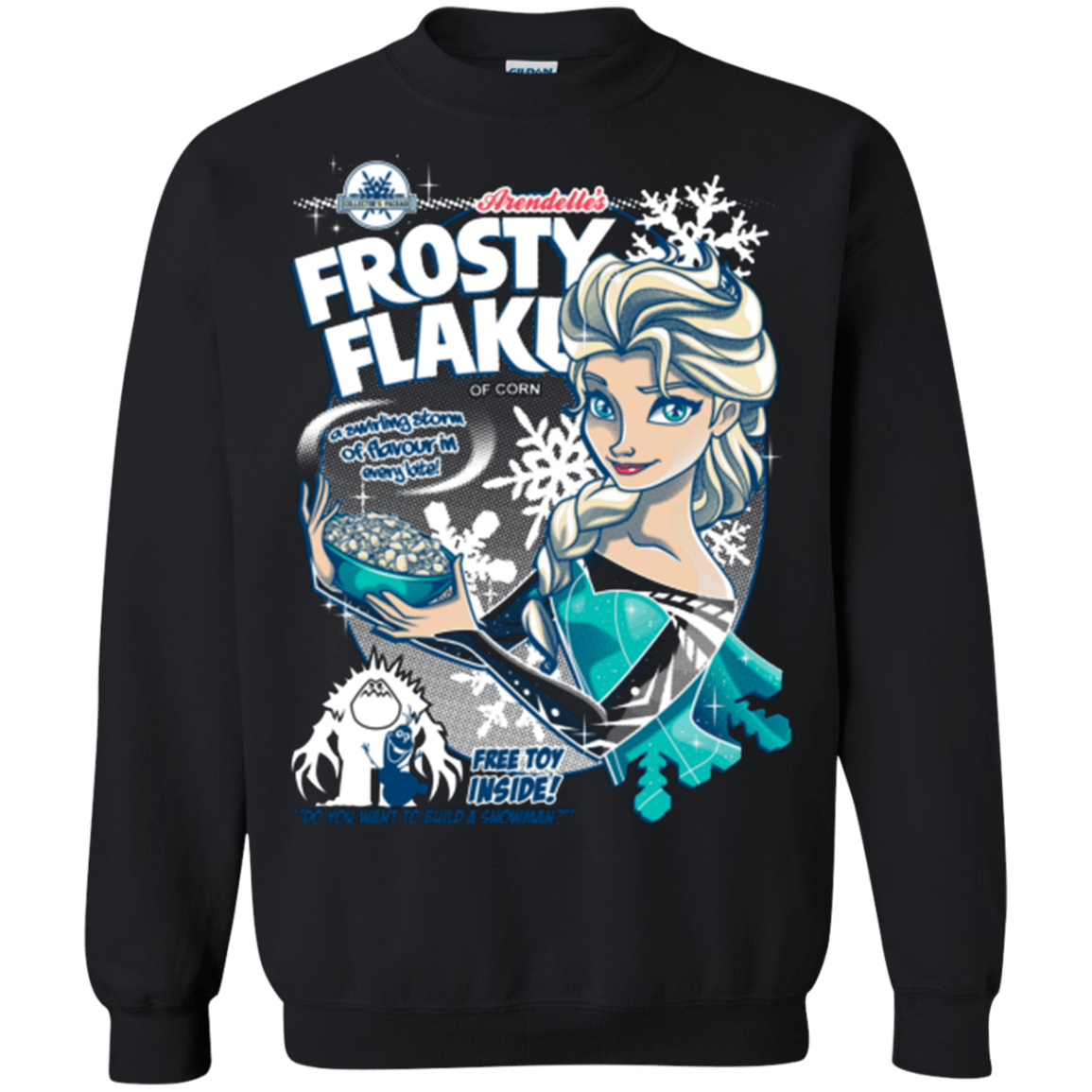 Sweatshirts Black / Small Frosty Flakes Crewneck Sweatshirt