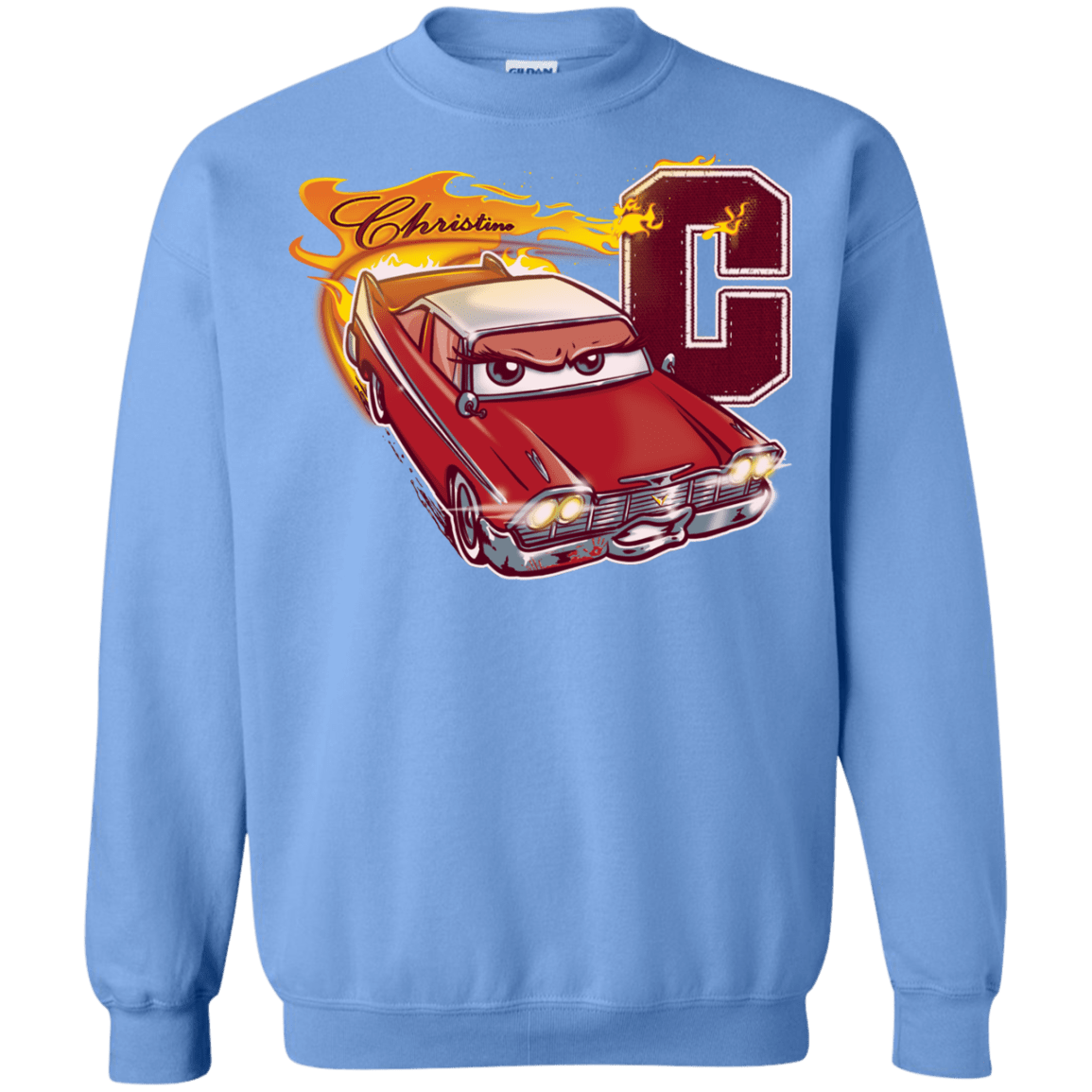 Sweatshirts Carolina Blue / Small Fury And Fire Crewneck Sweatshirt