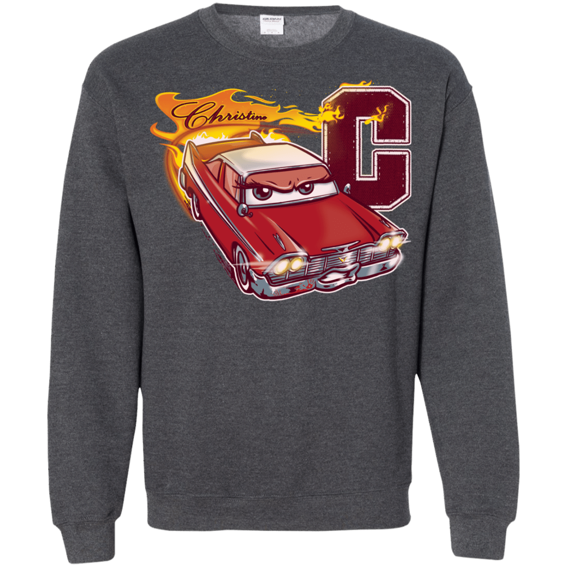 Sweatshirts Dark Heather / Small Fury And Fire Crewneck Sweatshirt
