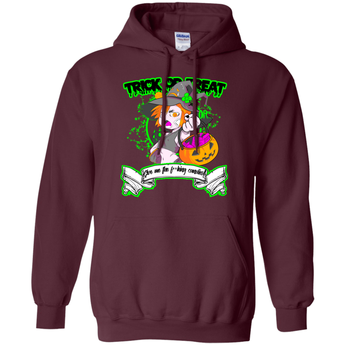 Sweatshirts Maroon / Small Give me the Candies Pullover Hoodie