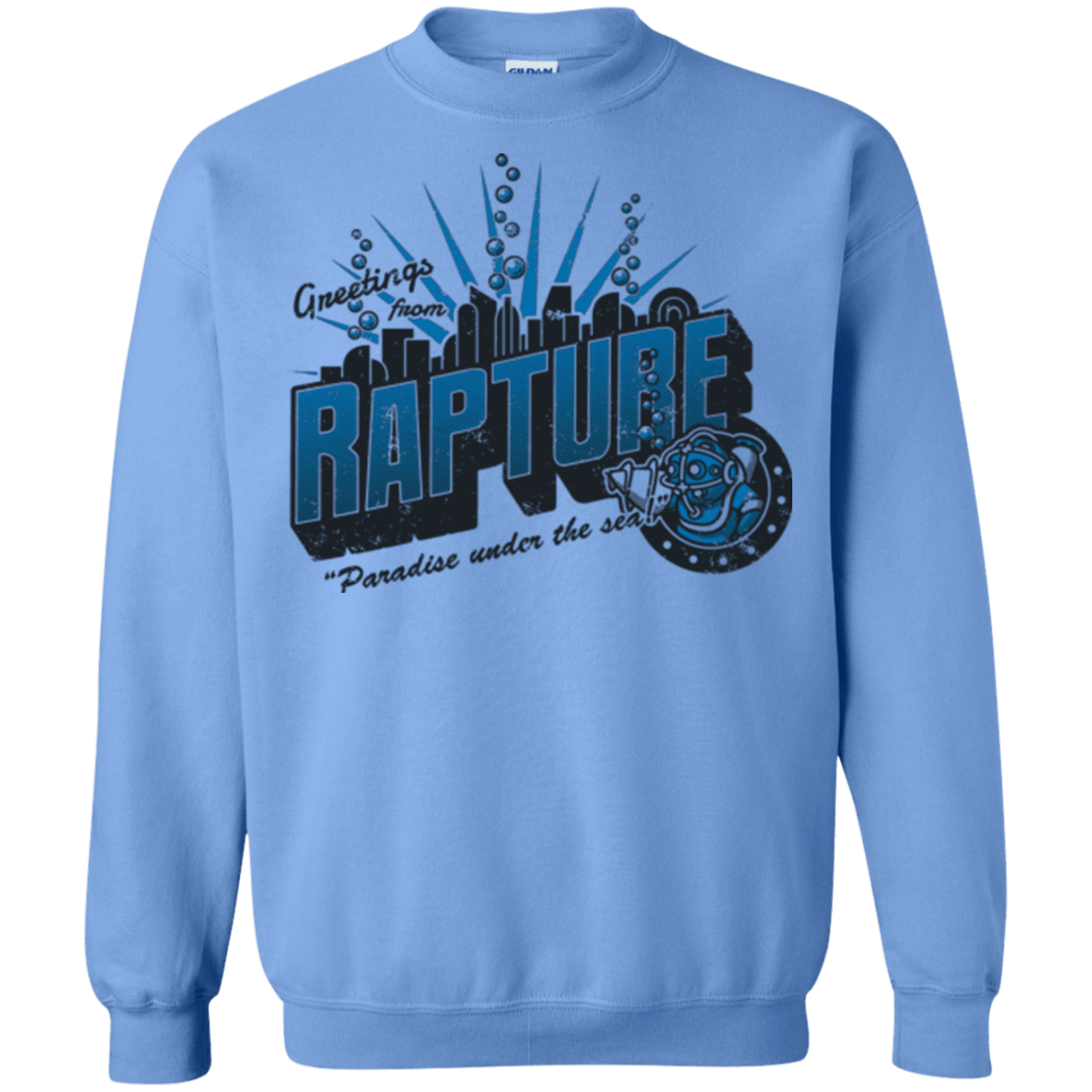 Sweatshirts Carolina Blue / Small Greetings from Rapture Crewneck Sweatshirt