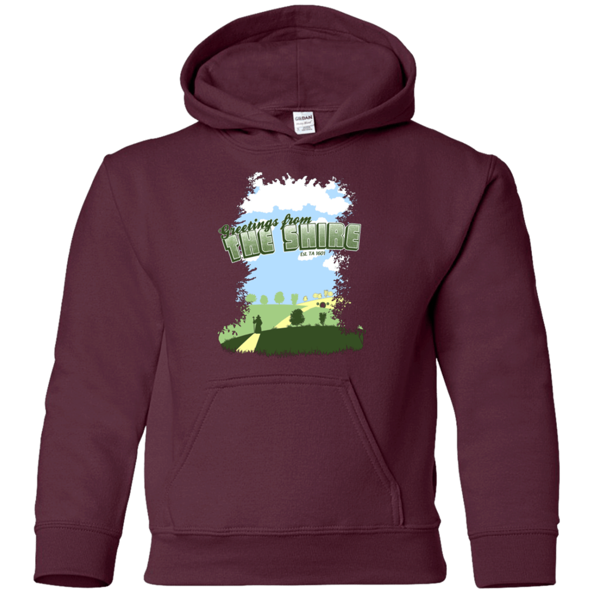 Sweatshirts Maroon / YS Greetings From Shire Youth Hoodie