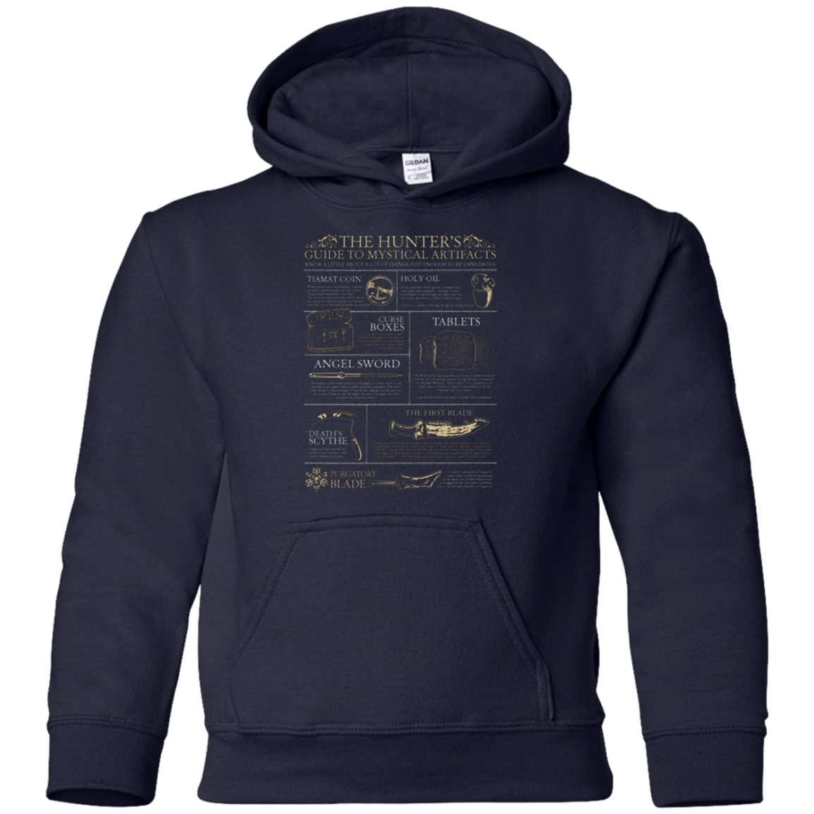 Sweatshirts Navy / YS Guide To Mystical Artifacts Youth Hoodie