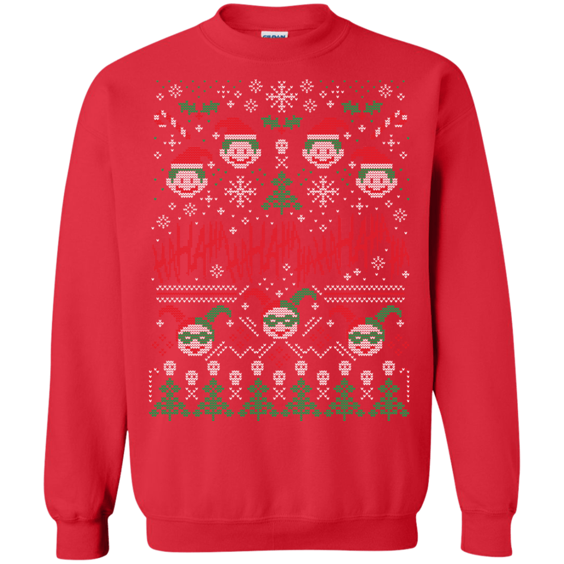 Sweatshirts Red / Small HaHa Holidays Crewneck Sweatshirt