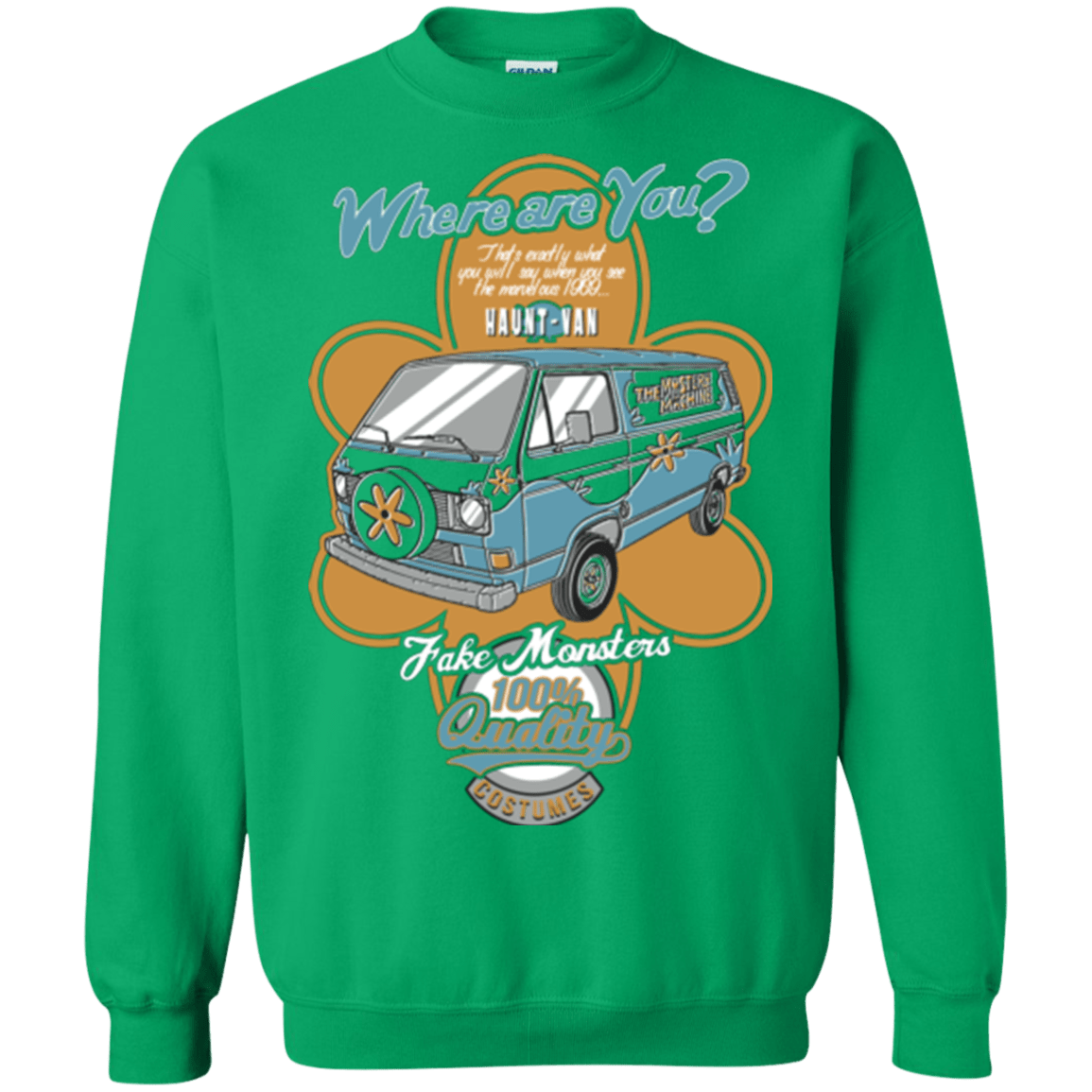 Sweatshirts Irish Green / Small Haunt Van Crewneck Sweatshirt