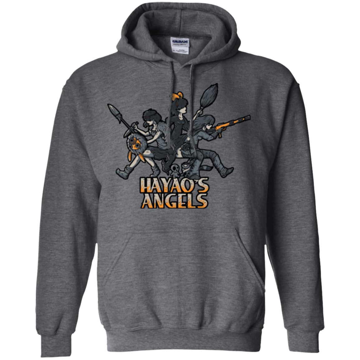 Sweatshirts Dark Heather / Small HAYAOS-ANGELS Pullover Hoodie