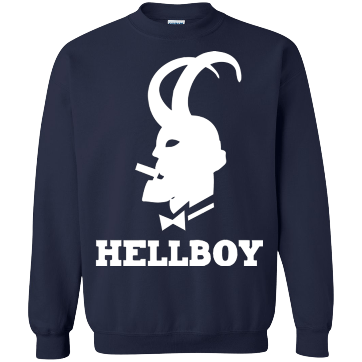 Sweatshirts Navy / Small Hellboy Crewneck Sweatshirt