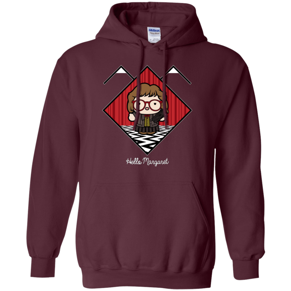 Sweatshirts Maroon / Small Hello Margaret Pullover Hoodie