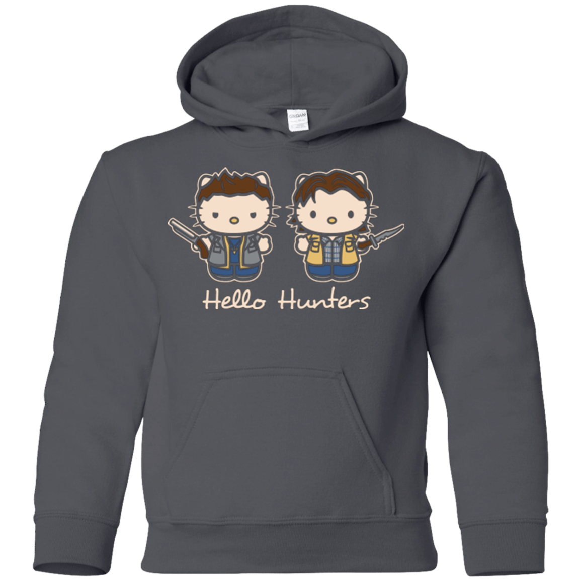 Sweatshirts Charcoal / YS hellohunters Youth Hoodie