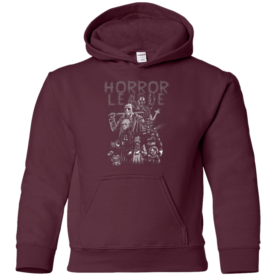 Sweatshirts Maroon / YS Horror League Youth Hoodie