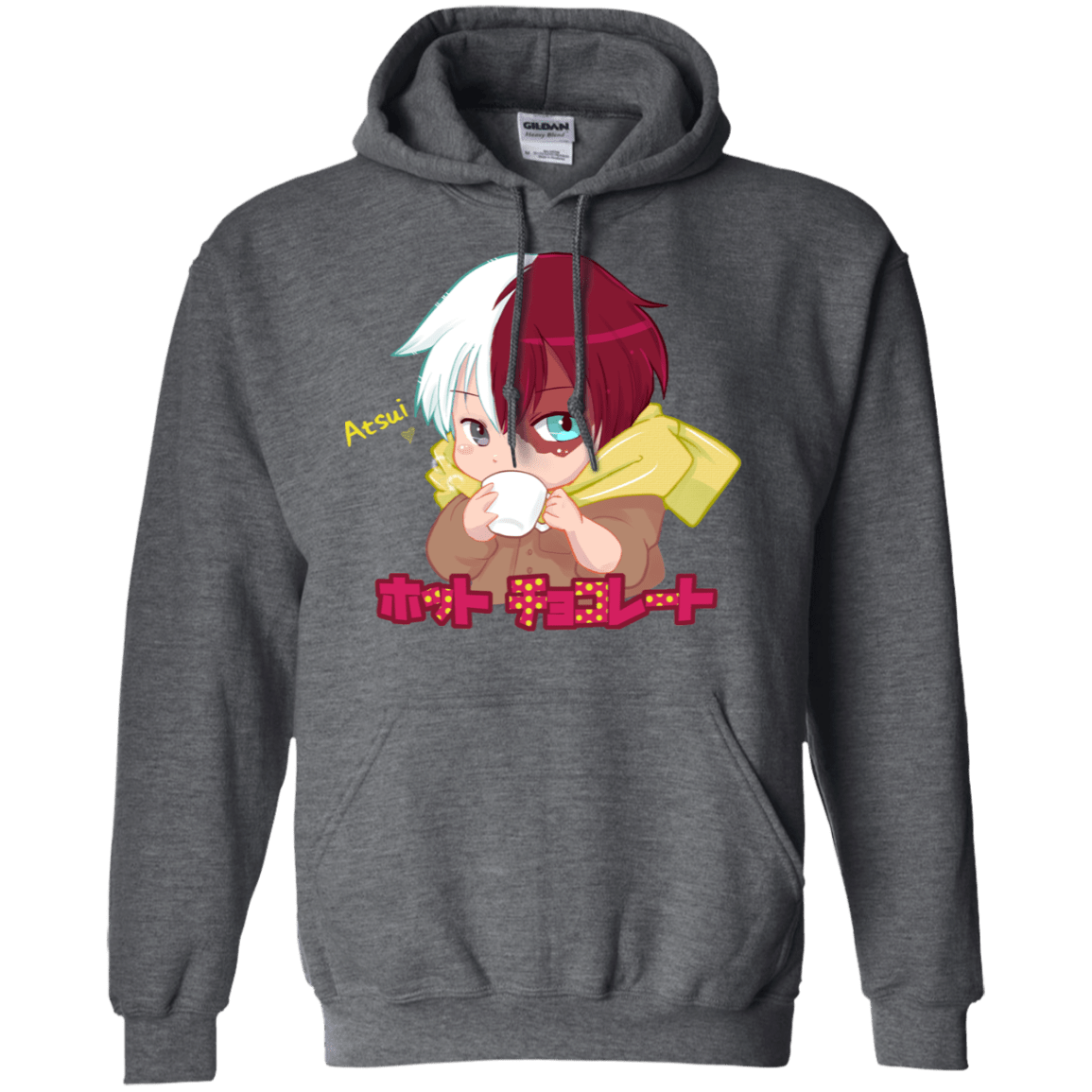 Sweatshirts Dark Heather / S Hotto Chokoretto Pullover Hoodie