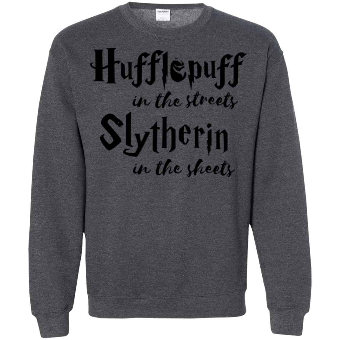 Sweatshirts Dark Heather / Small Hufflepuff Streets Crewneck Sweatshirt