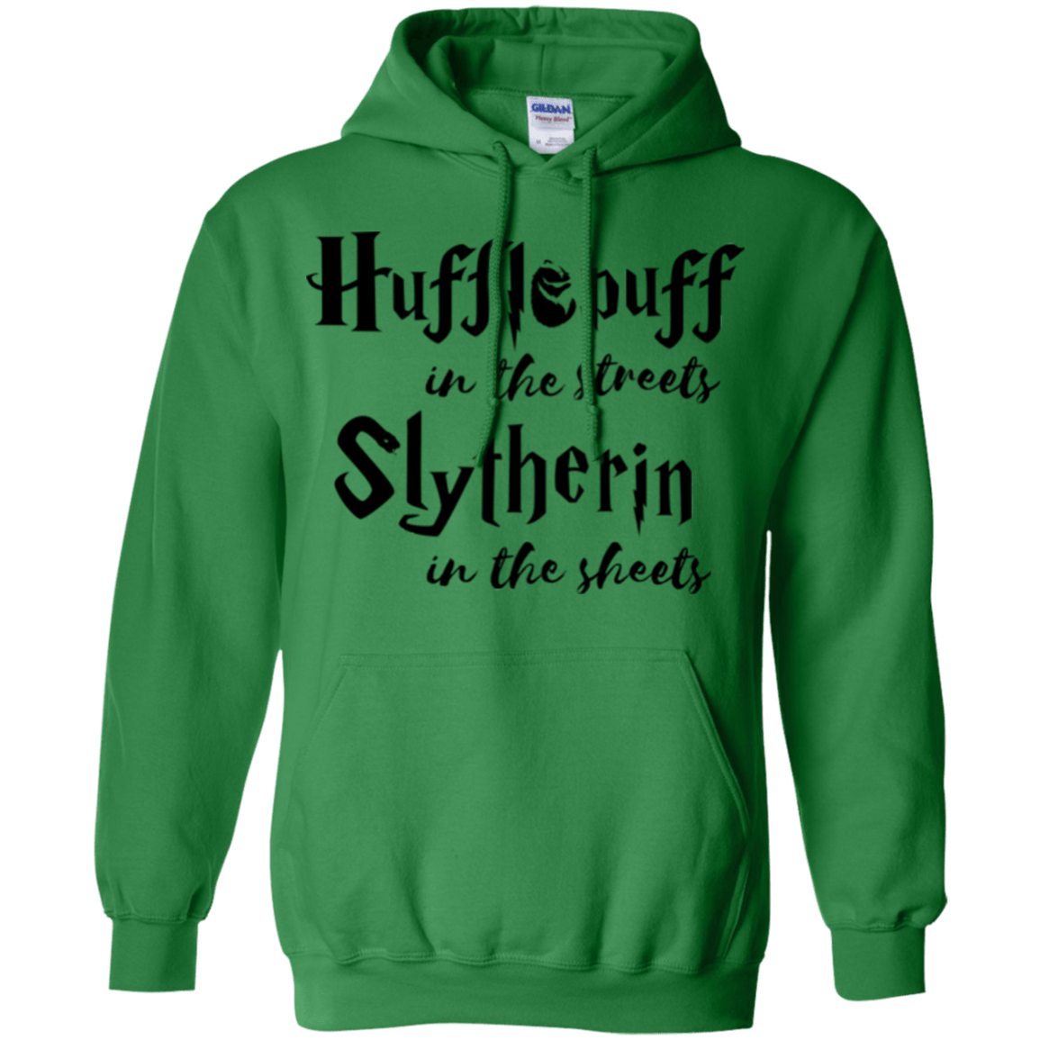 Sweatshirts Irish Green / Small Hufflepuff Streets Pullover Hoodie