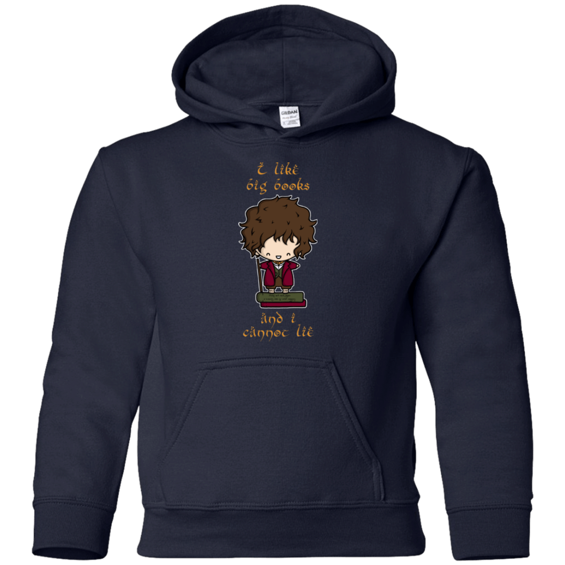 Sweatshirts Navy / YS I Like Big Books Youth Hoodie