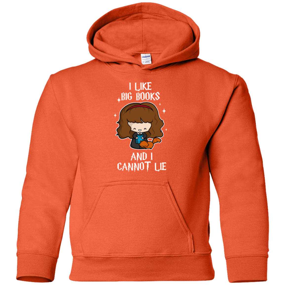 Sweatshirts Orange / YS I Like Big Books Youth Hoodie