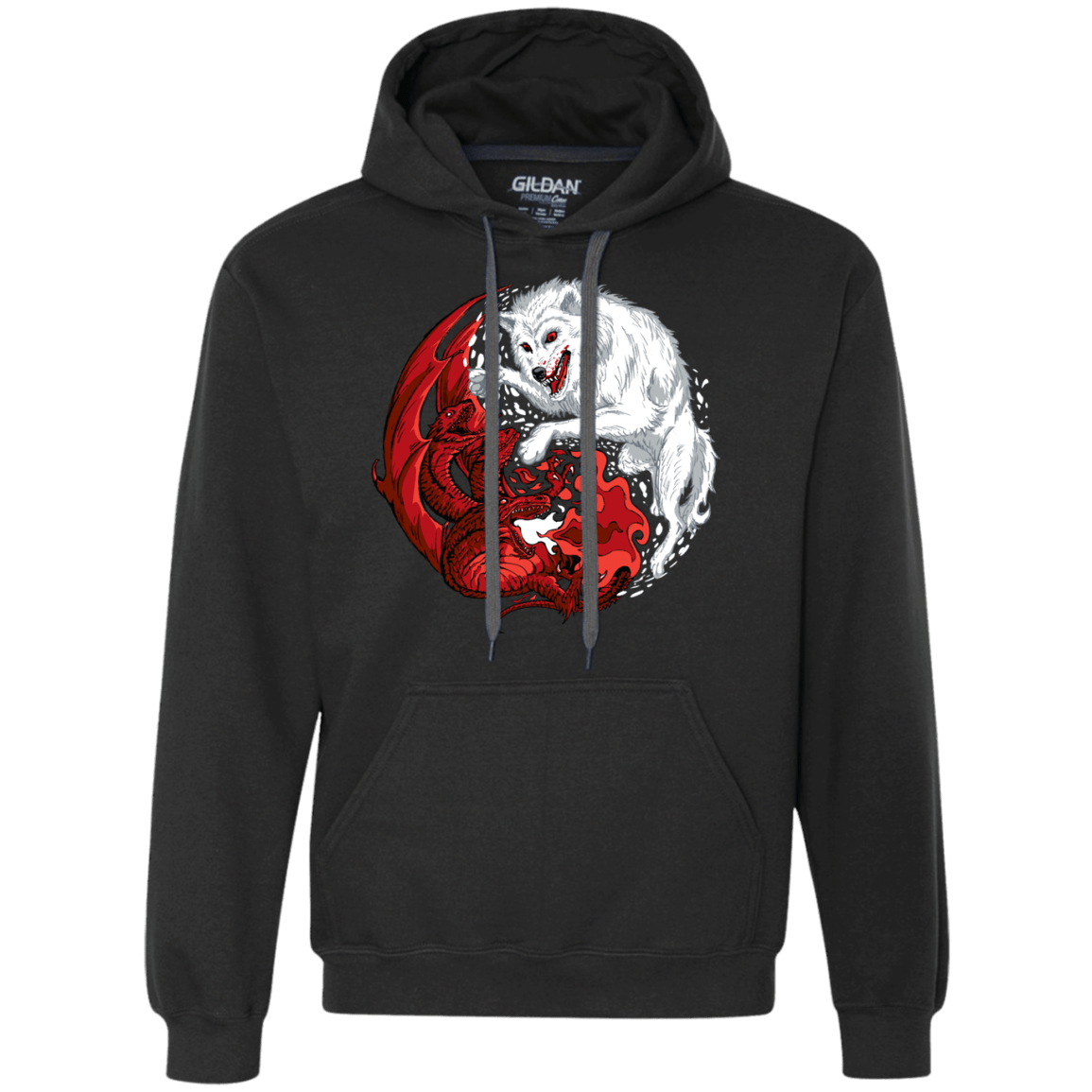 Sweatshirts Black / Small Ice and Fire Premium Fleece Hoodie
