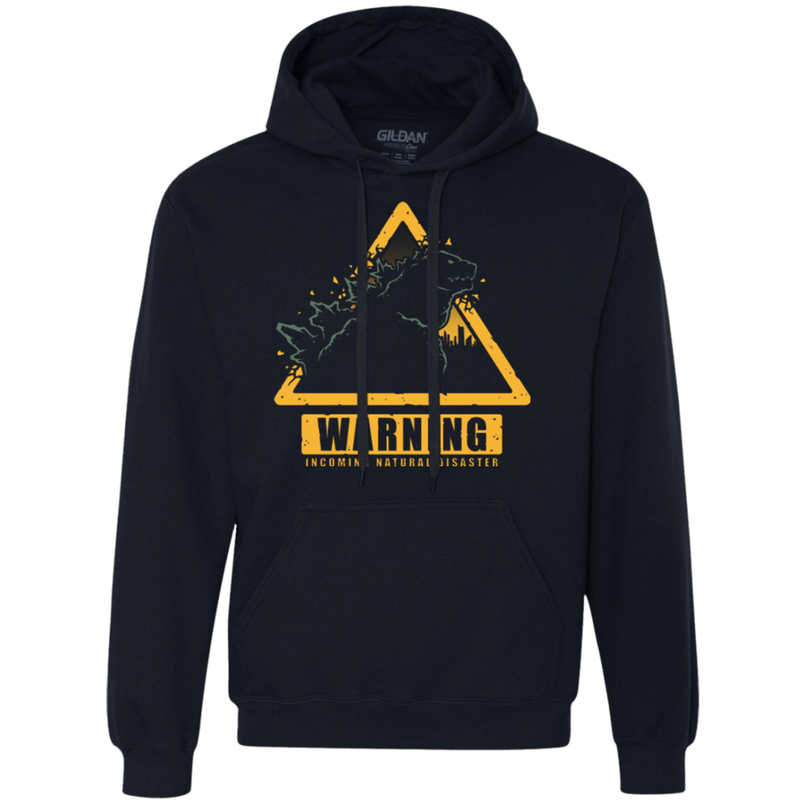 Sweatshirts Navy / Small Incoming Natural Disaster Premium Fleece Hoodie