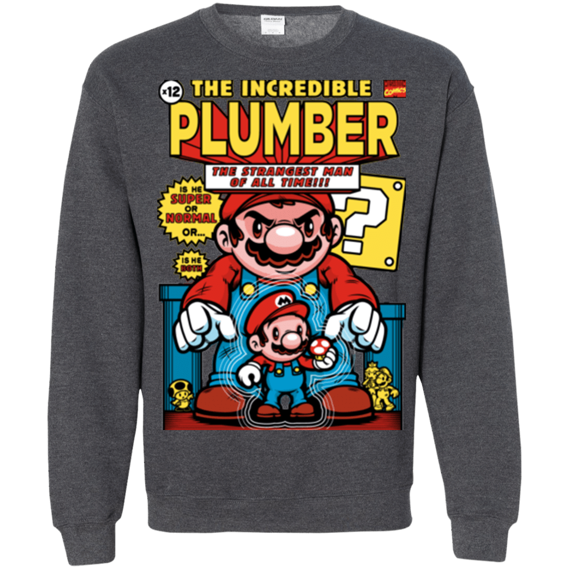 Sweatshirts Dark Heather / Small incredible PLUMBER Crewneck Sweatshirt