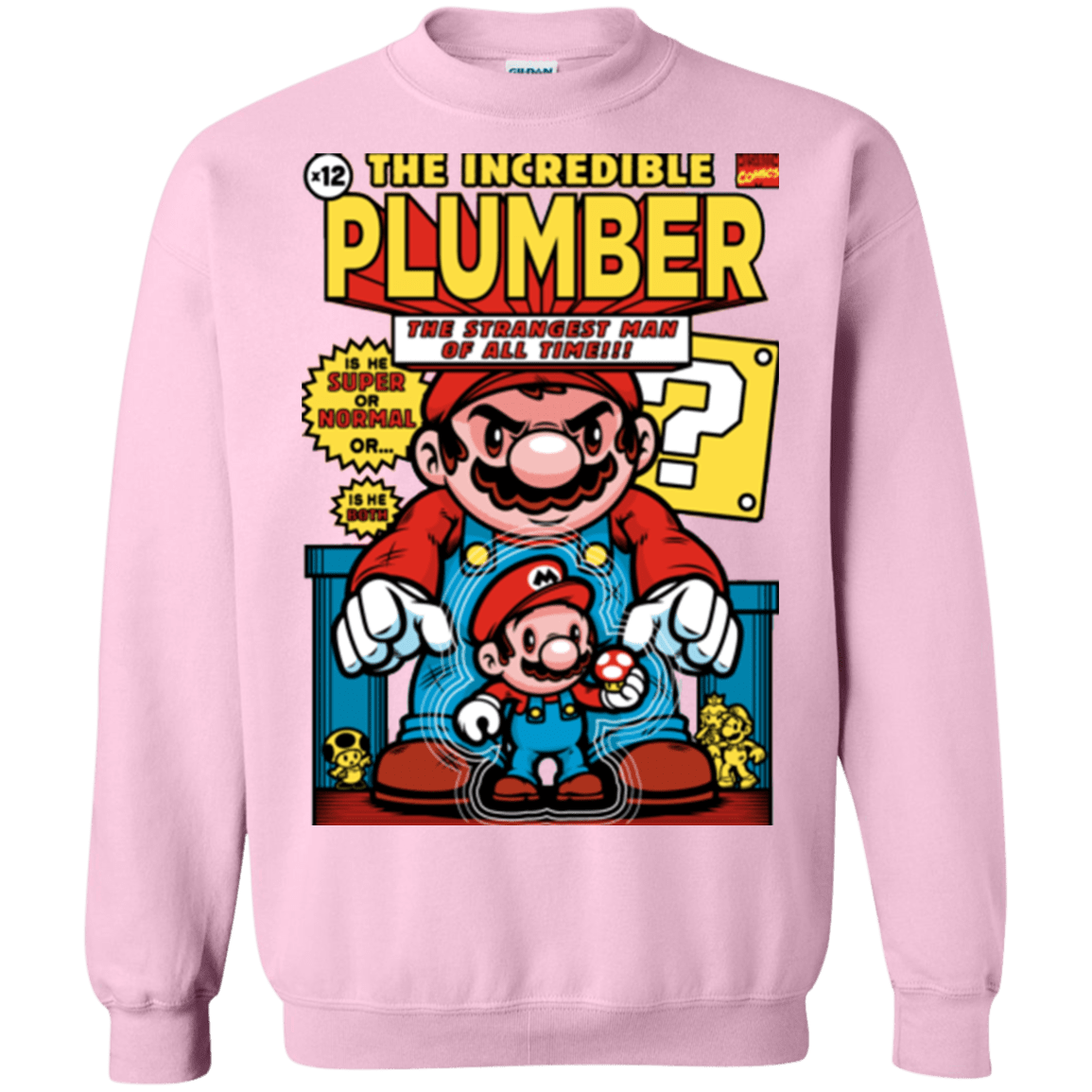 Sweatshirts Light Pink / Small incredible PLUMBER Crewneck Sweatshirt