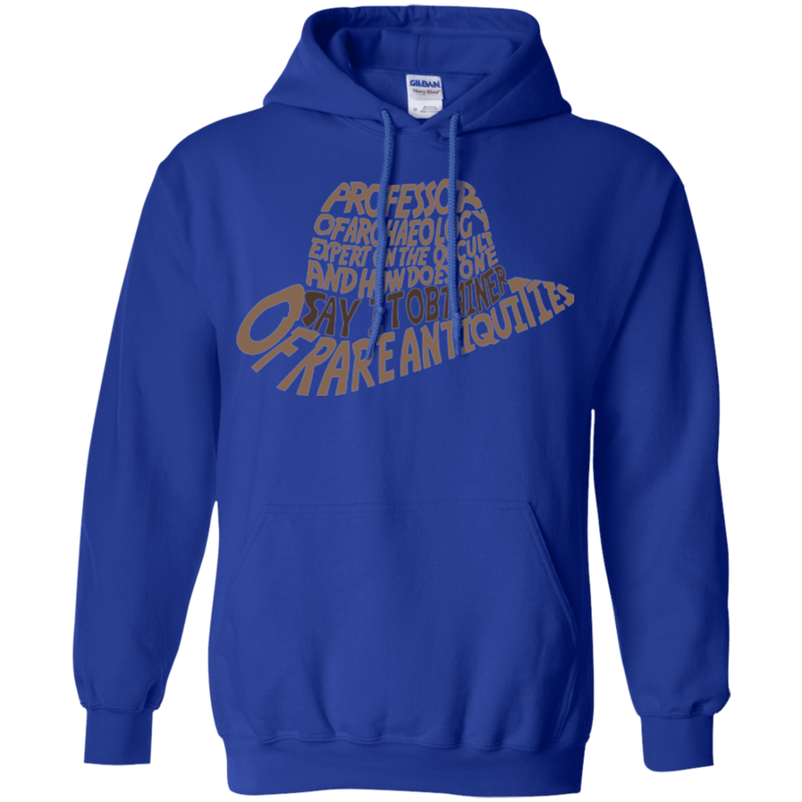 Sweatshirts Royal / Small Indiana hat Pullover Hoodie