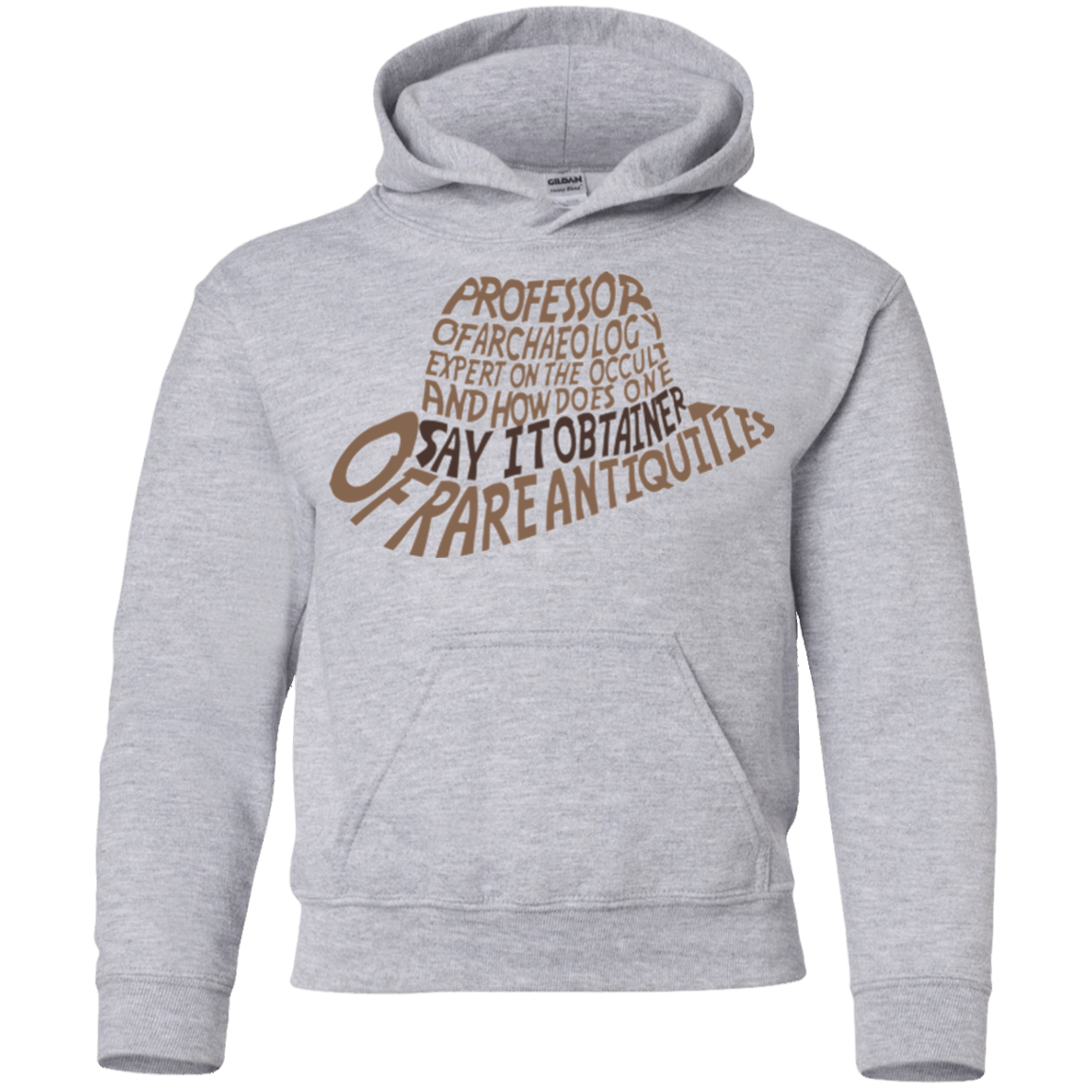 Sweatshirts Sport Grey / YS Indiana hat Youth Hoodie