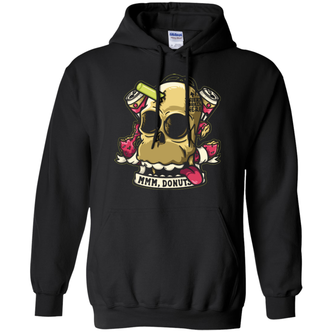 Sweatshirts Black / Small Insert Brain Here Pullover Hoodie