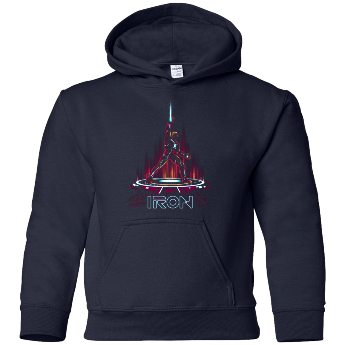 Sweatshirts Navy / YS IRON TRON Youth Hoodie