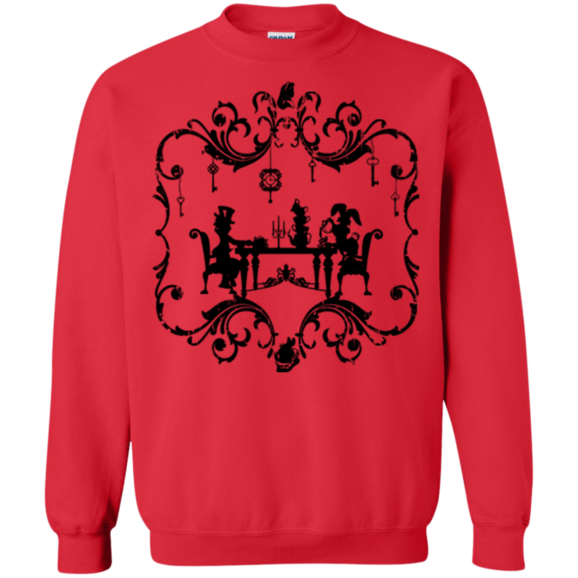 Sweatshirts Red / Small It's Always Tea Time Crewneck Sweatshirt