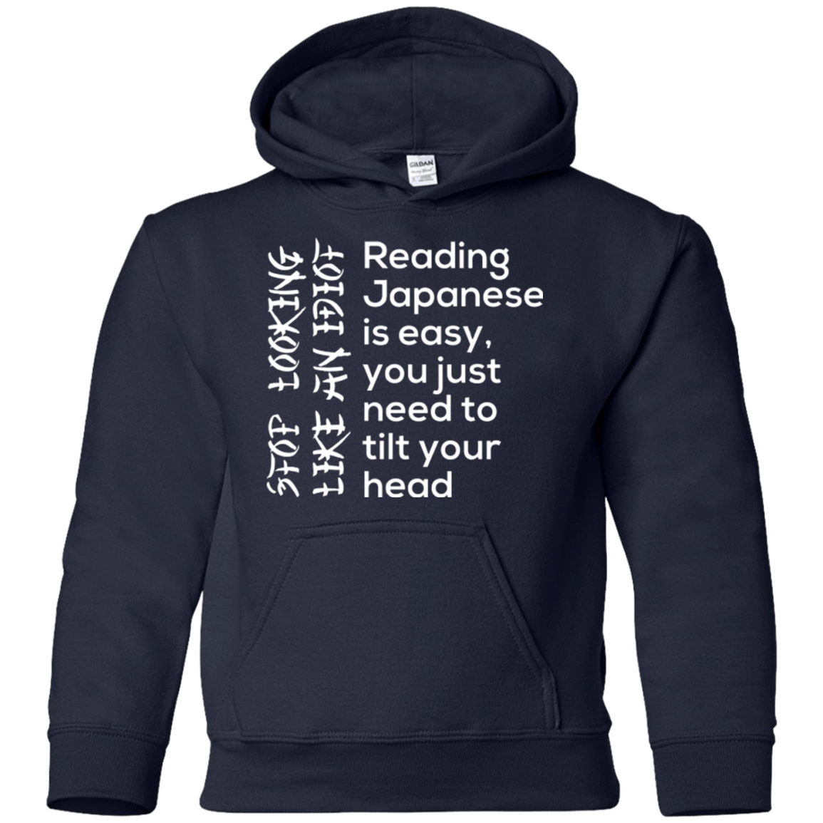 Sweatshirts Navy / YS Japanese Youth Hoodie