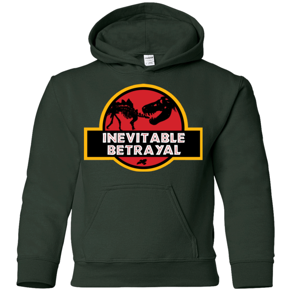 Sweatshirts Forest Green / YS JURASSIC BETRAYAL Youth Hoodie