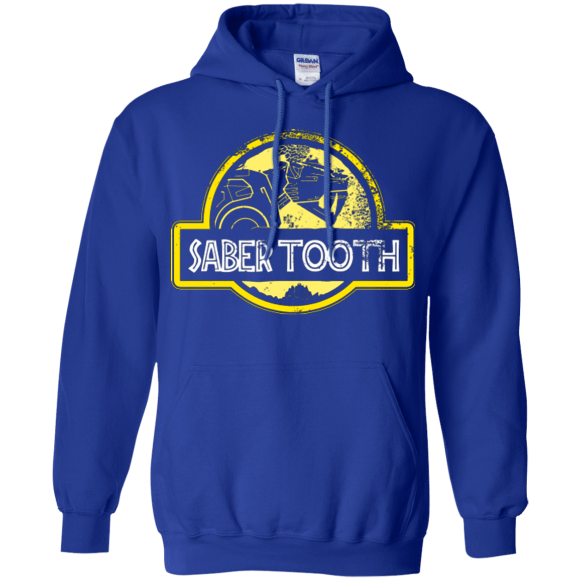 Sweatshirts Royal / Small Jurassic Power Yellow Pullover Hoodie