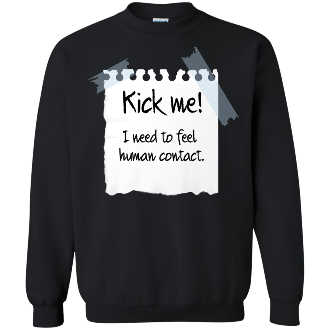 Sweatshirts Black / Small Kick Me Crewneck Sweatshirt