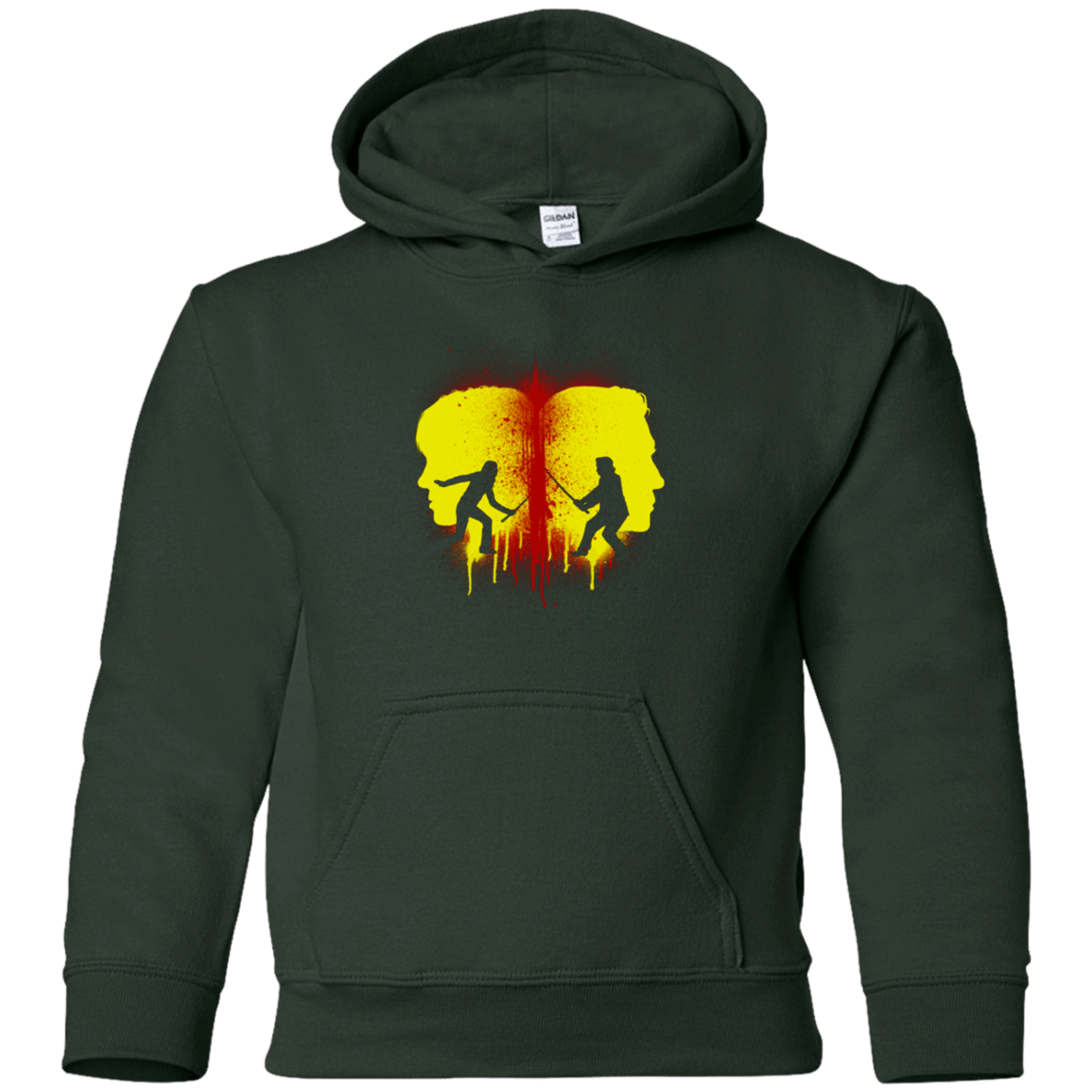 Sweatshirts Forest Green / YS Kill Bill Silhouettes Youth Hoodie