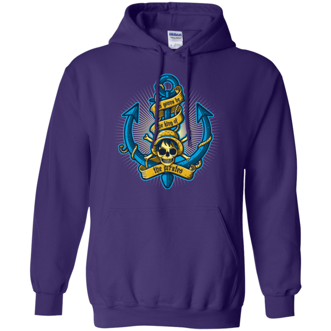 Sweatshirts Purple / Small KING OF PIRATES Pullover Hoodie
