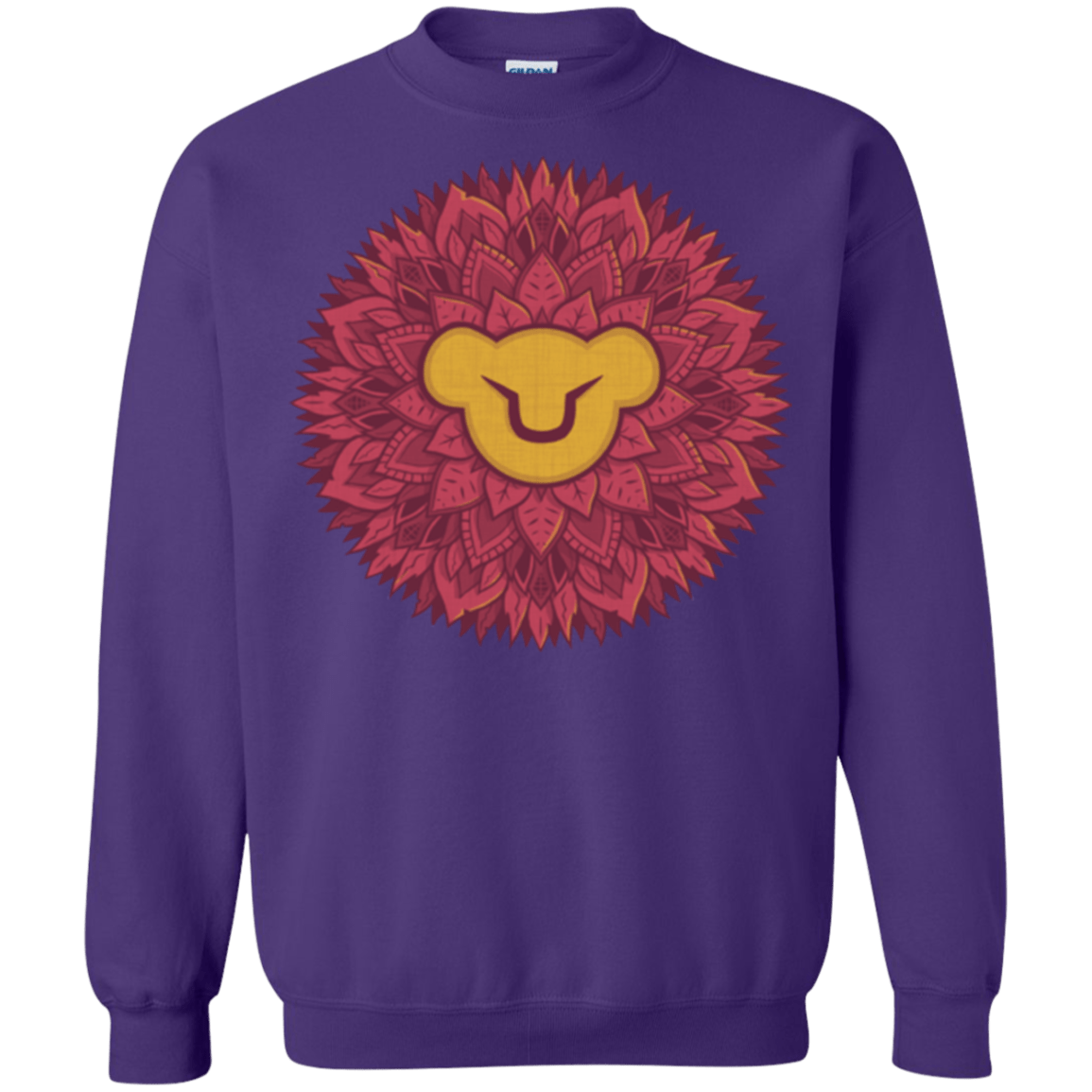 Sweatshirts Purple / Small Leaf Mane Mandala Crewneck Sweatshirt