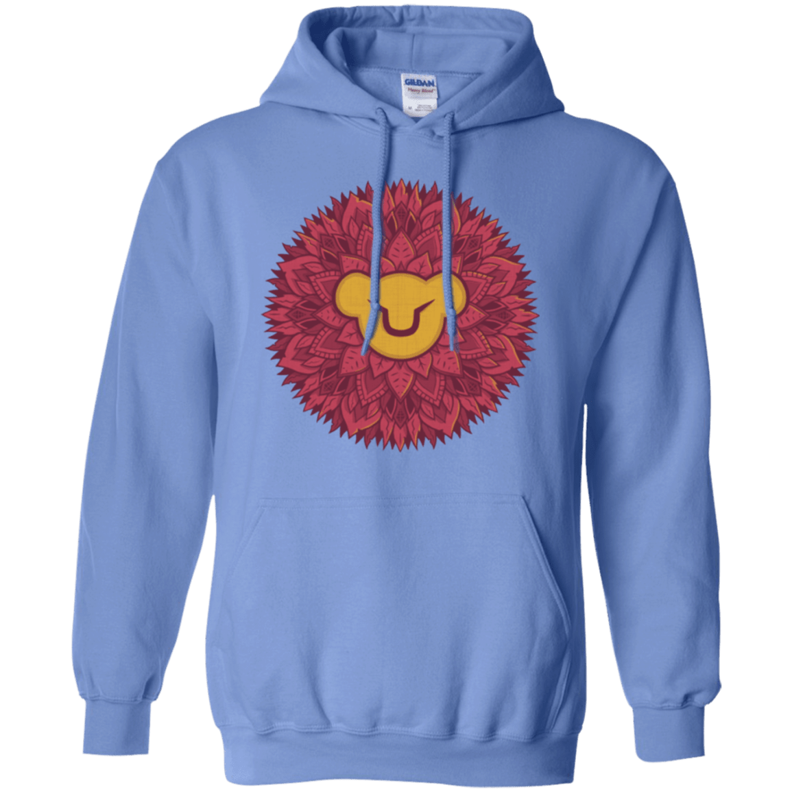 Sweatshirts Carolina Blue / Small Leaf Mane Mandala Pullover Hoodie