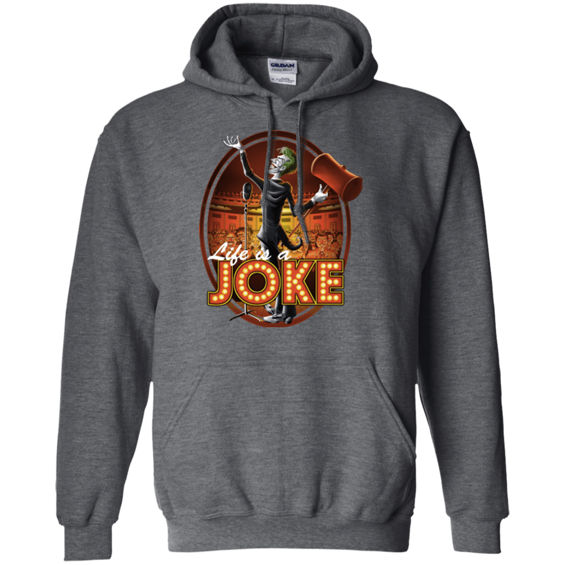 Sweatshirts Dark Heather / Small Life Is A Joke Pullover Hoodie