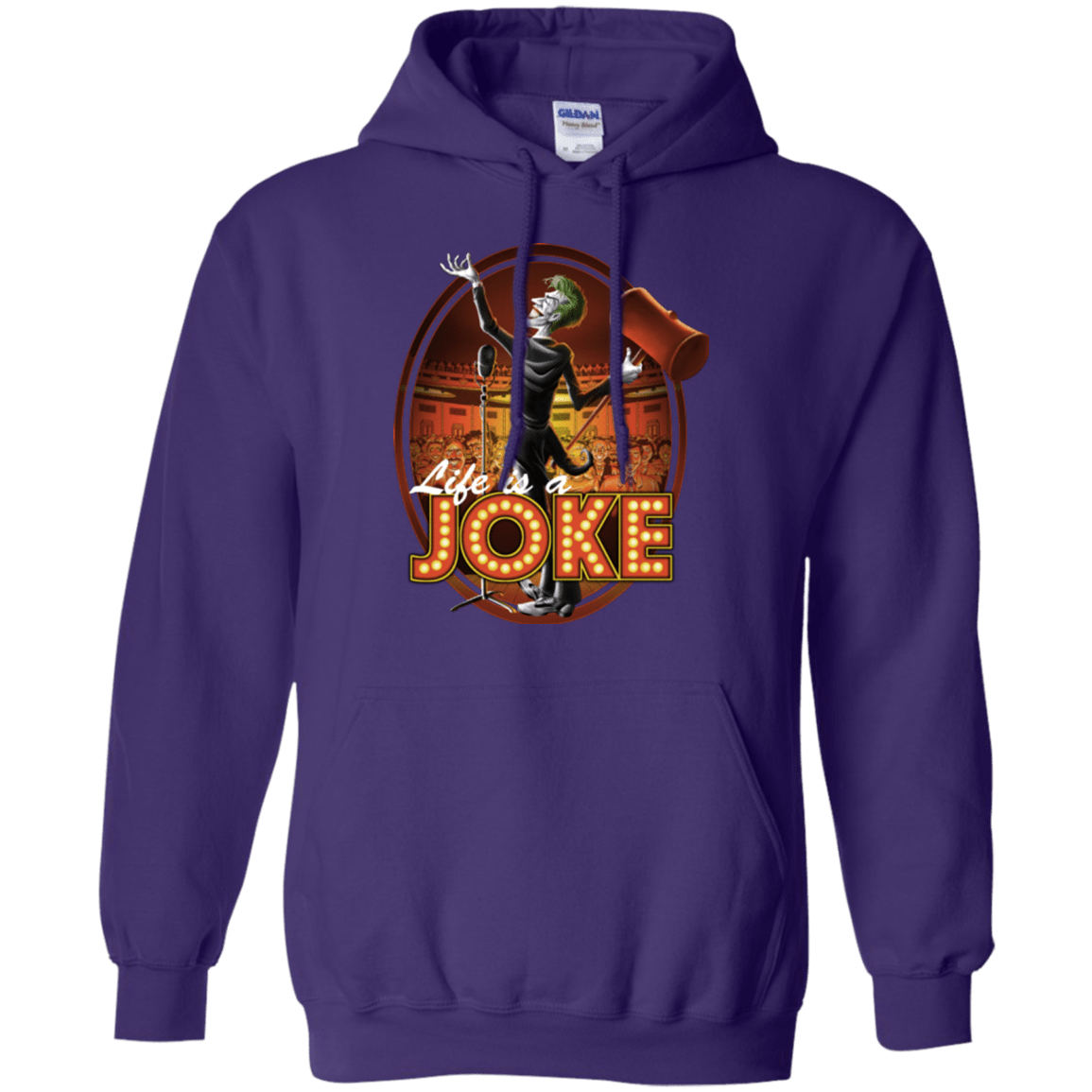 Sweatshirts Purple / Small Life Is A Joke Pullover Hoodie