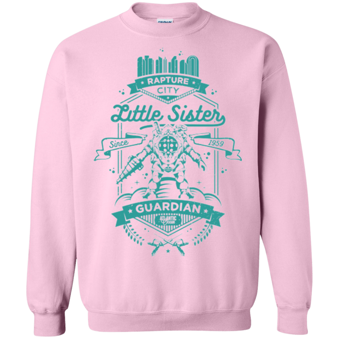 Sweatshirts Light Pink / Small Little Sister Protector Crewneck Sweatshirt