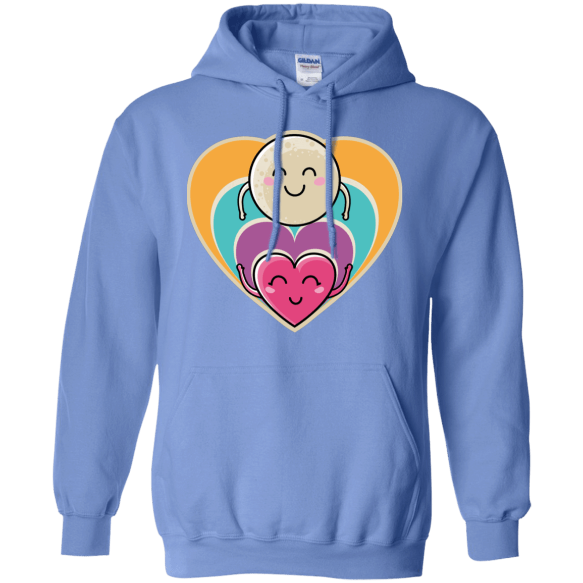 Sweatshirts Carolina Blue / S Love to the Moon and Back Pullover Hoodie