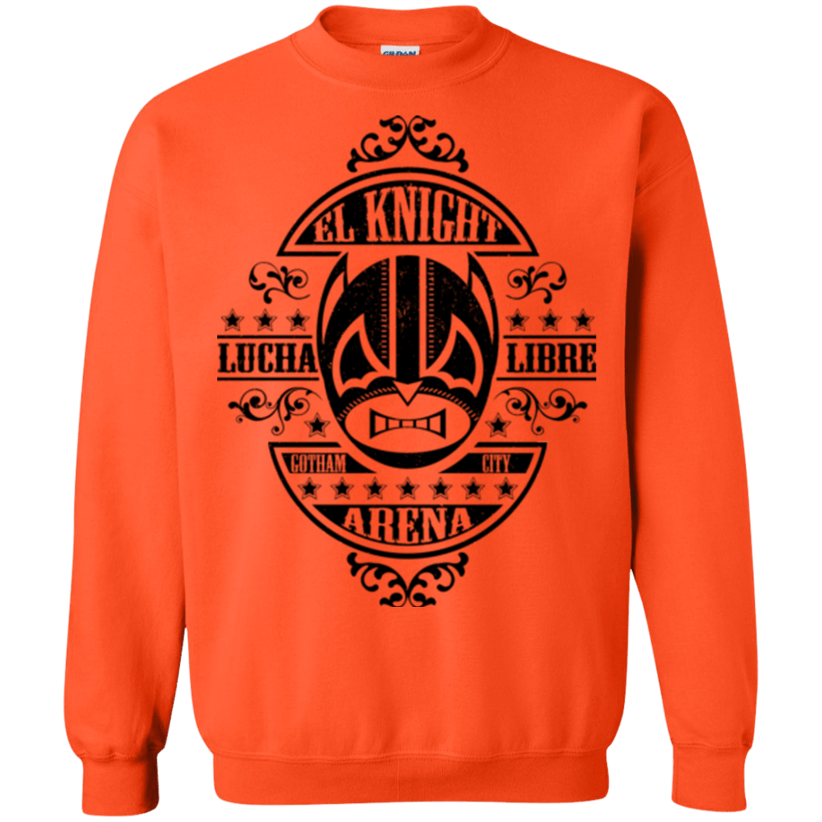 Sweatshirts Orange / Small Lucha Knight Crewneck Sweatshirt