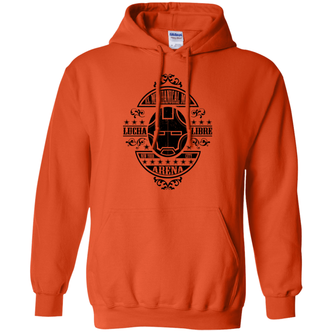 Sweatshirts Orange / Small Lucha Mechanical Man Pullover Hoodie
