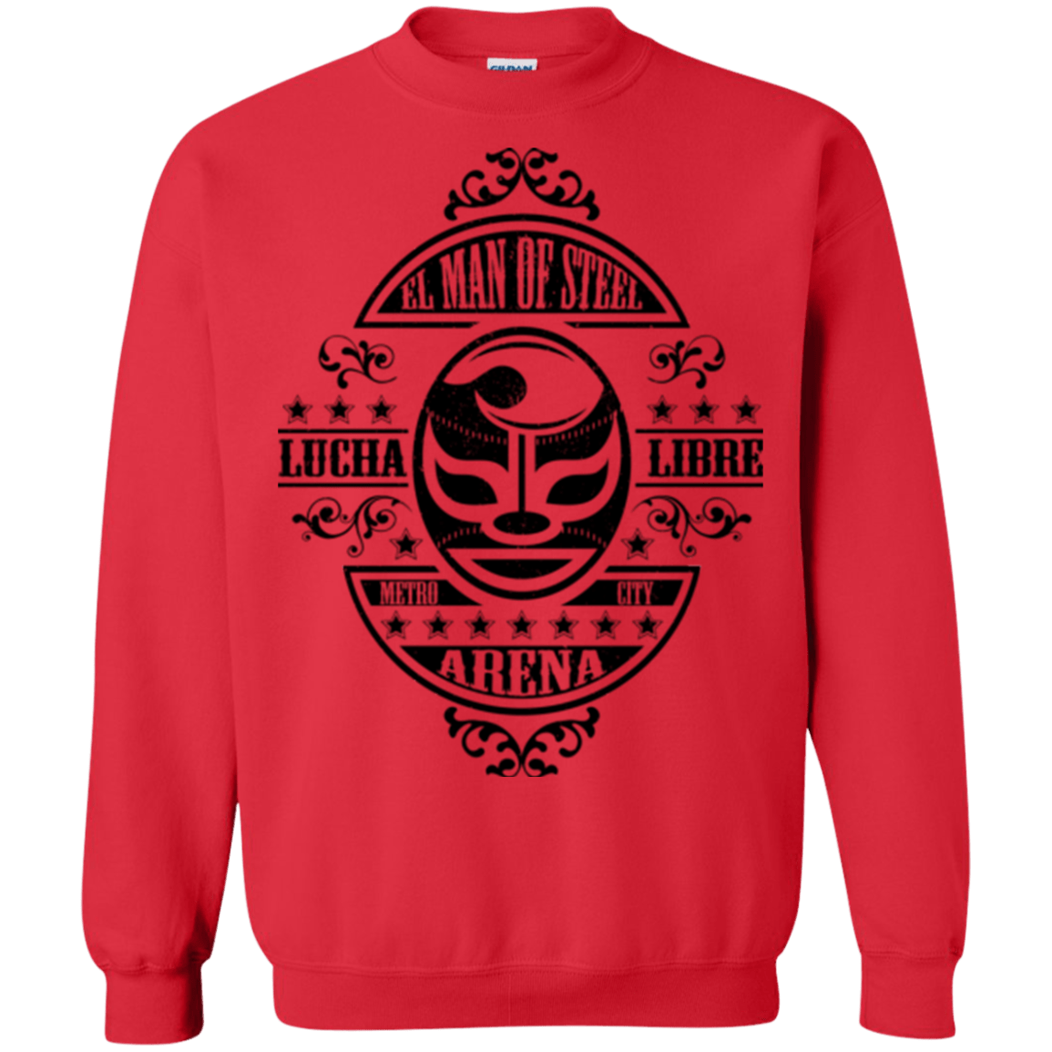 Sweatshirts Red / Small luchamanofsteel Crewneck Sweatshirt