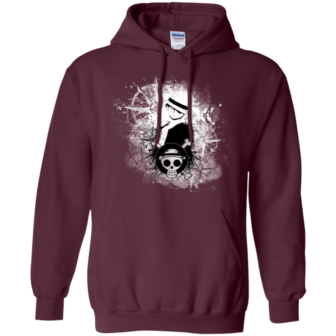 Sweatshirts Maroon / Small Luffy Pullover Hoodie