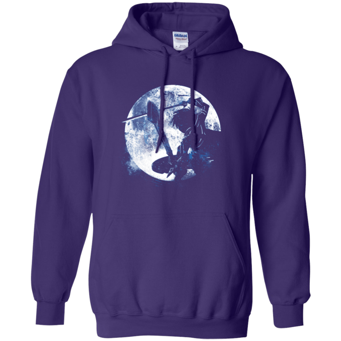 Sweatshirts Purple / Small Male Gamer Moon Pullover Hoodie