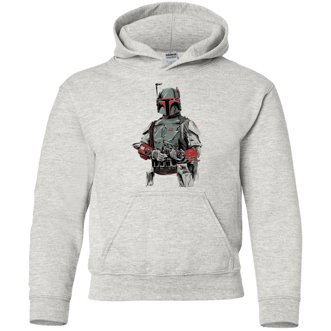 Sweatshirts Ash / YS Mandalorian Bounty Hunter Youth Hoodie