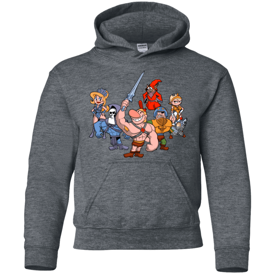 Sweatshirts Dark Heather / YS Masters of the Grimverse Youth Hoodie